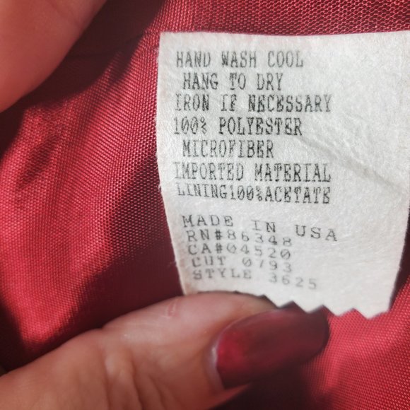 Vintage 80's City Girl Petites 3-Piece Embroidered Skirt Suit  - Size Large - Picture 11 of 15